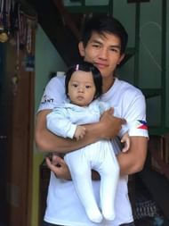 Danny Kingad with his son, Gleurdan Adrian / Photo Credit: Danny's Facebook